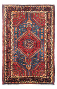Alfombra persa - Nómada - 163 x 107 cm - rojo oscuro