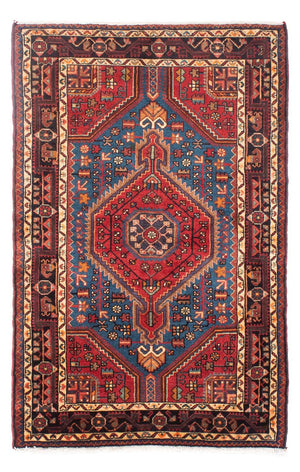 Alfombra persa - Nómada - 163 x 107 cm - rojo oscuro