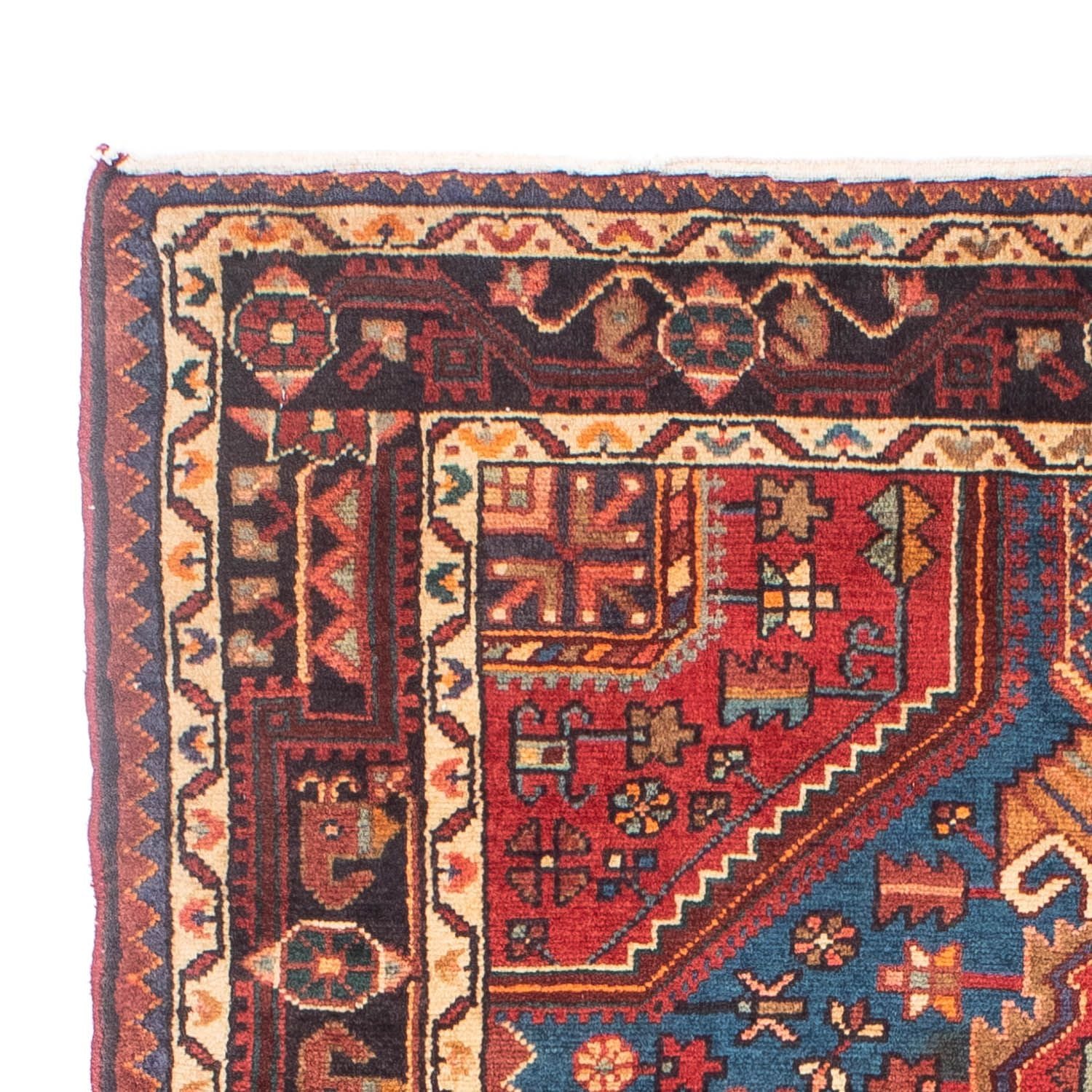 Alfombra persa - Nómada - 163 x 107 cm - rojo oscuro