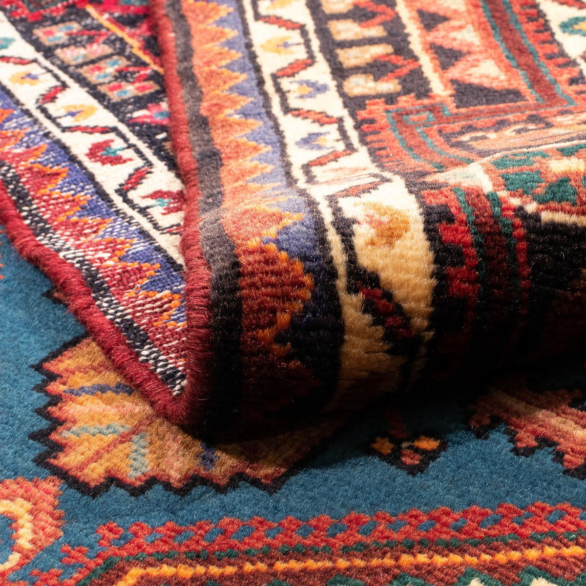 Alfombra persa - Nómada - 163 x 107 cm - rojo oscuro