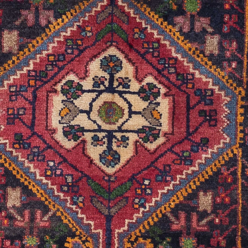Alfombra persa - Nómada - 136 x 85 cm - azul oscuro