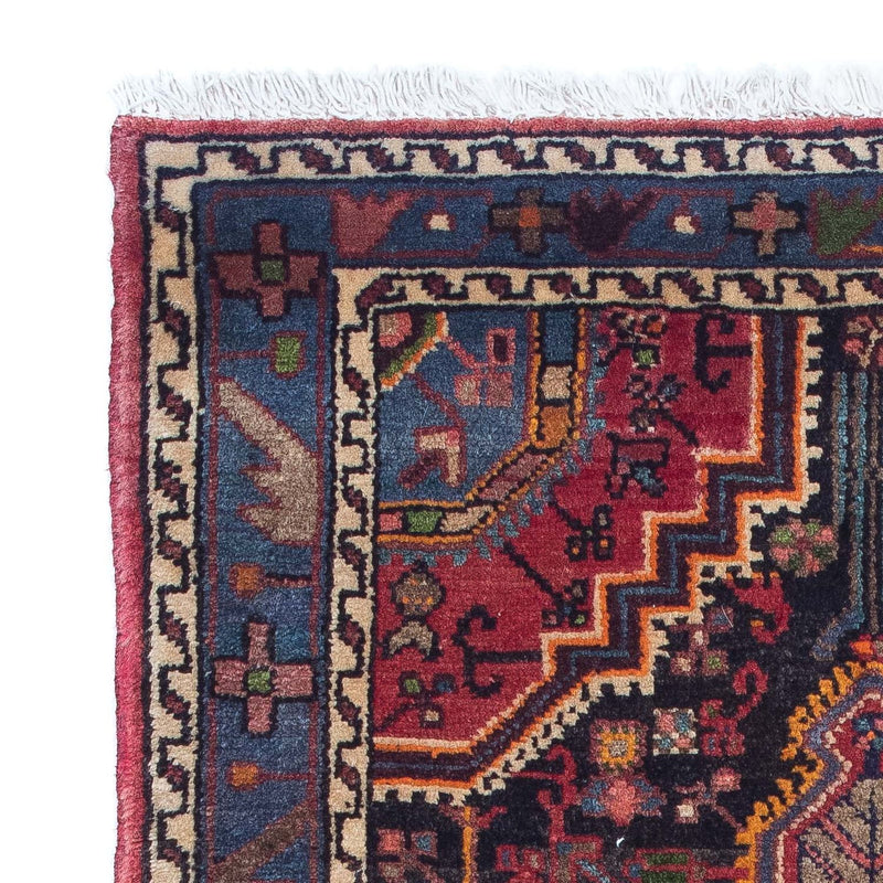 Alfombra persa - Nómada - 136 x 85 cm - azul oscuro