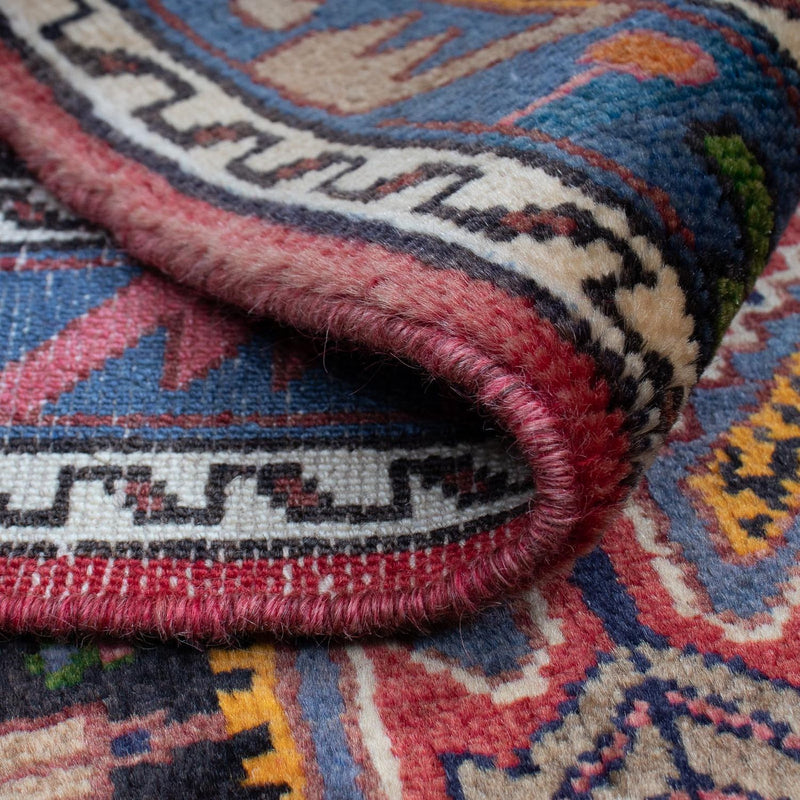 Alfombra persa - Nómada - 136 x 85 cm - azul oscuro