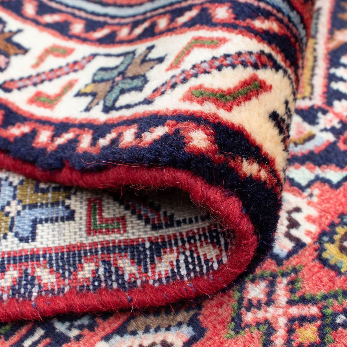 Alfombra de pasillo Alfombra persa - Nómada - 193 x 77 cm - rojo oscuro