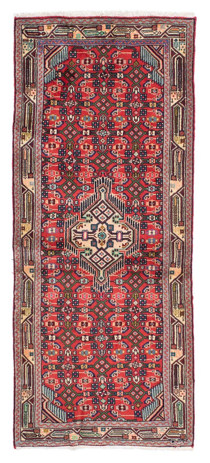 Alfombra de pasillo Alfombra persa - Nómada - 190 x 78 cm - rojo claro