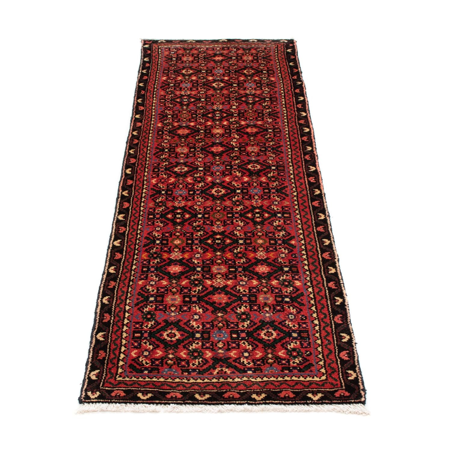 Alfombra de pasillo Alfombra persa - Nómada - 187 x 65 cm - rojo oscuro