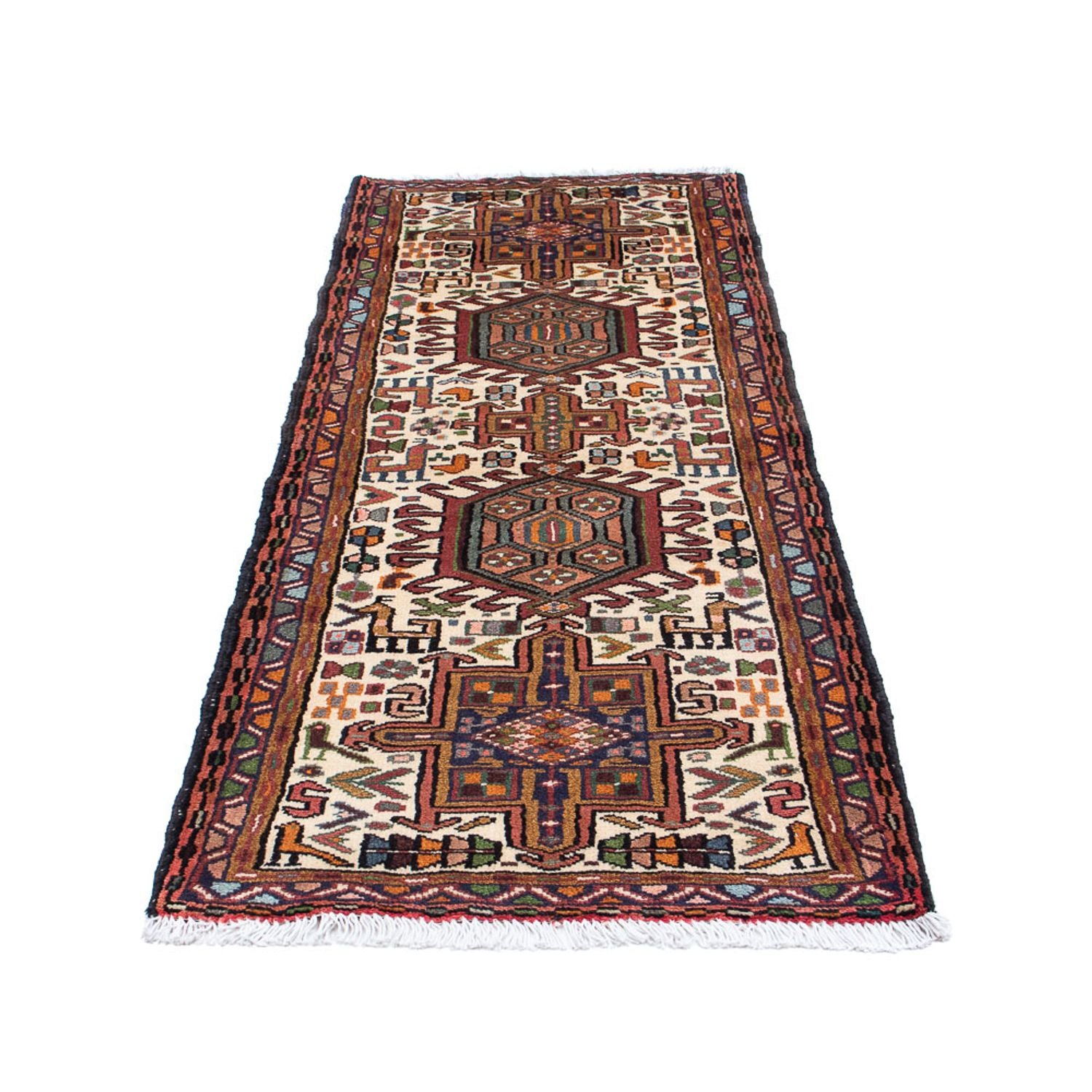Alfombra de pasillo Alfombra persa - Nómada - 210 x 75 cm - beige