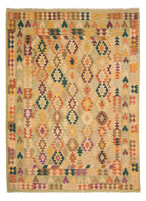 Alfombra Kelim - Splash - 287 x 199 cm - beige