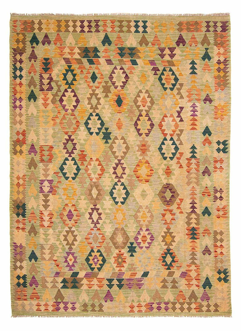 Alfombra Kelim - Splash - 287 x 199 cm - beige