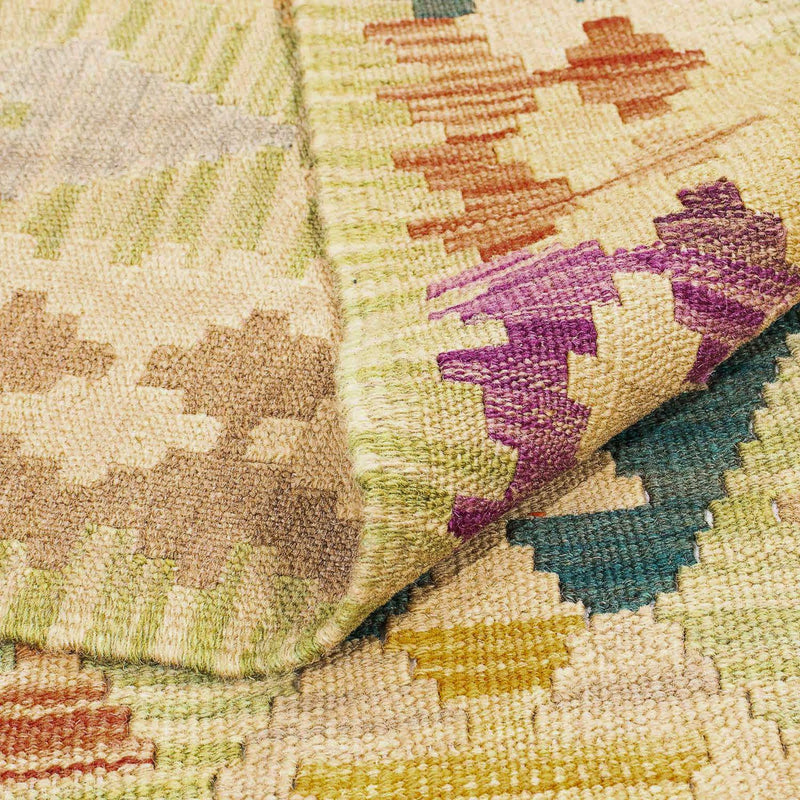 Alfombra Kelim - Splash - 287 x 199 cm - beige
