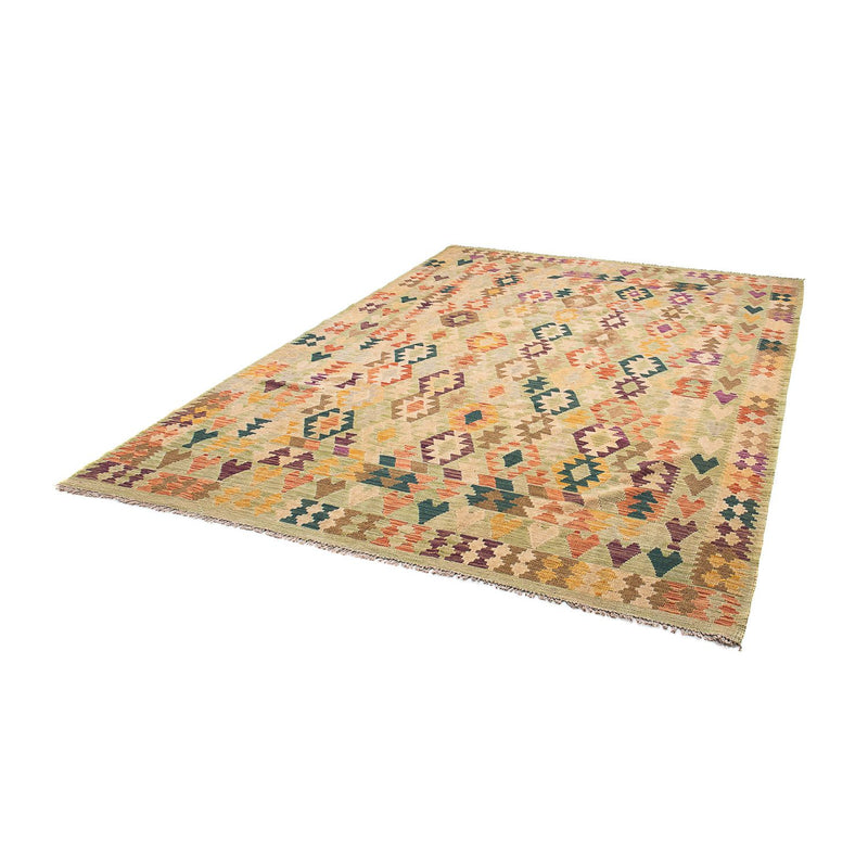 Alfombra Kelim - Splash - 287 x 199 cm - beige