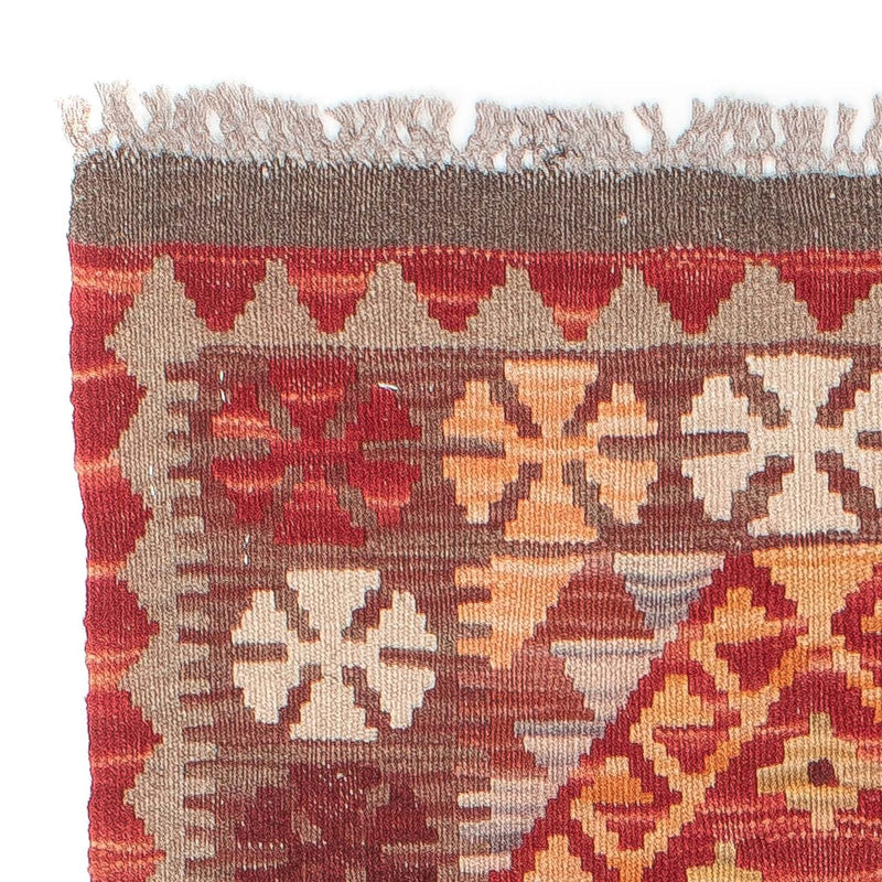 Alfombra de pasillo Alfombra Kelim - Splash - 183 x 58 cm - rojo