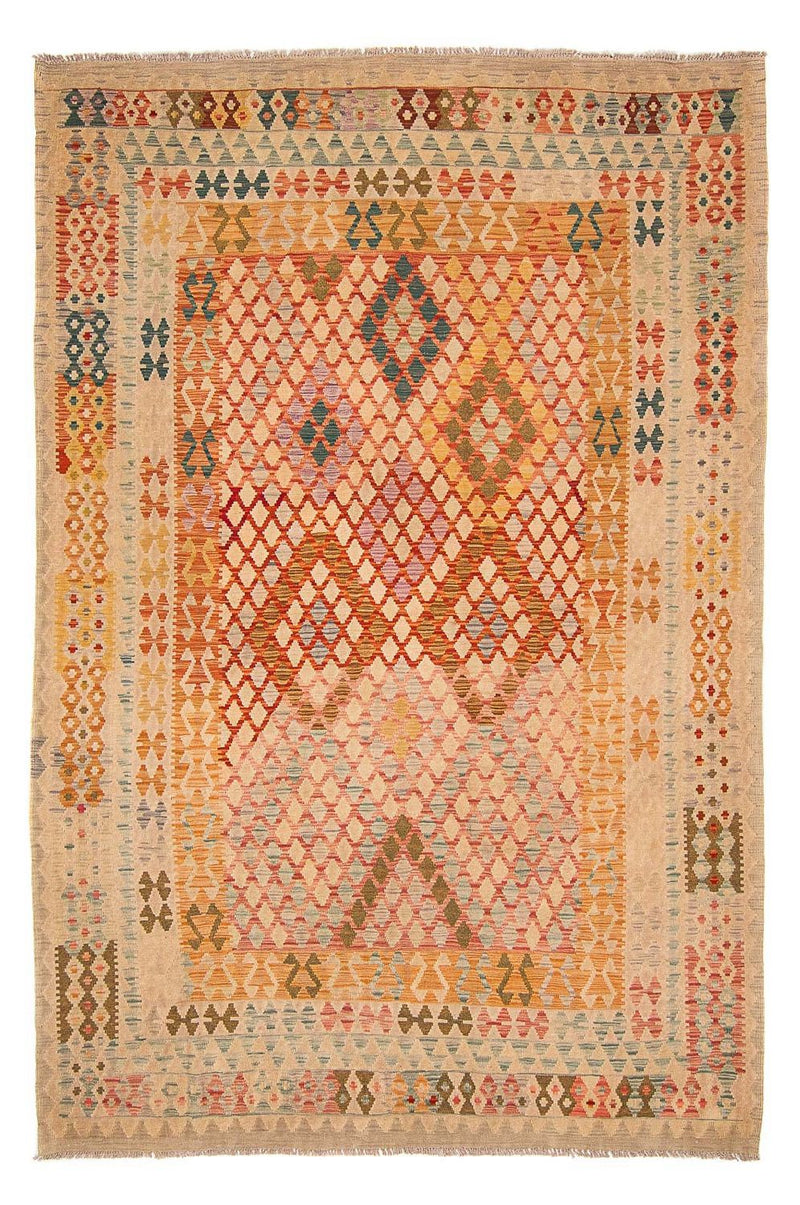 Alfombra Kelim - Splash - 299 x 203 cm - multicolor
