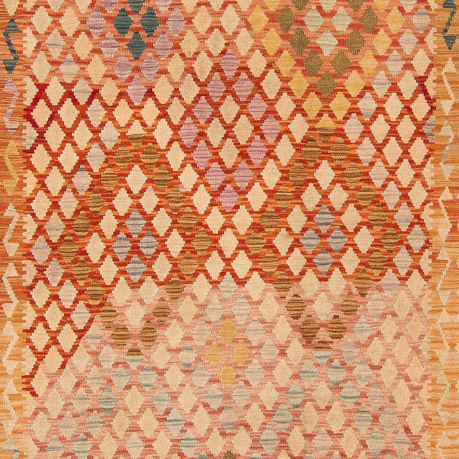 Alfombra Kelim - Splash - 299 x 203 cm - multicolor
