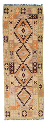 Alfombra de pasillo Alfombra Kelim - Oriental - 200 x 69 cm - beige