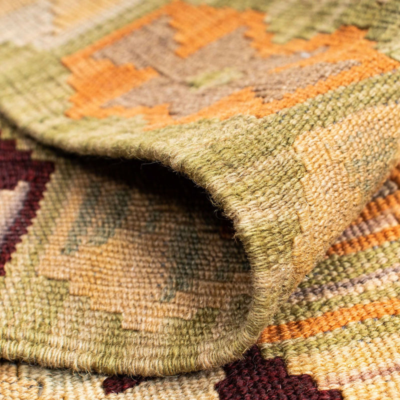 Alfombra de pasillo Alfombra Kelim - Oriental - 200 x 69 cm - beige
