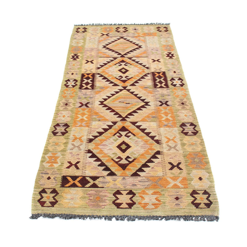 Alfombra de pasillo Alfombra Kelim - Oriental - 200 x 69 cm - beige