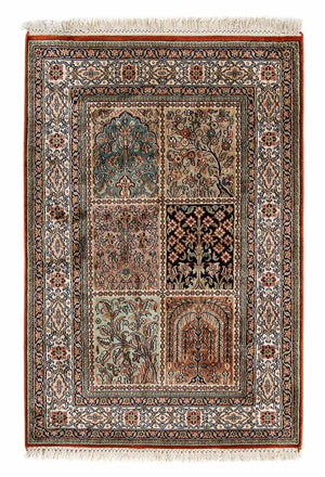 Alfombra persa - Clásica - 89 x 61 cm - multicolor