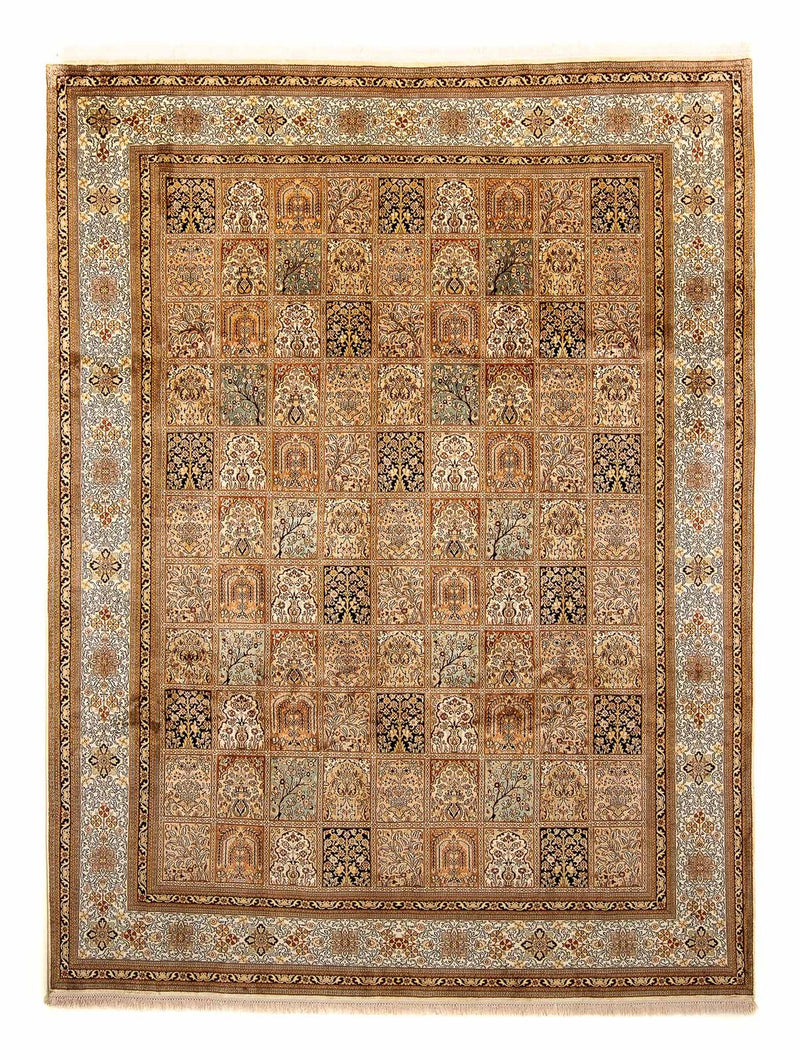 Alfombra de seda - Seda de Cachemira - 325 x 249 cm - marrón