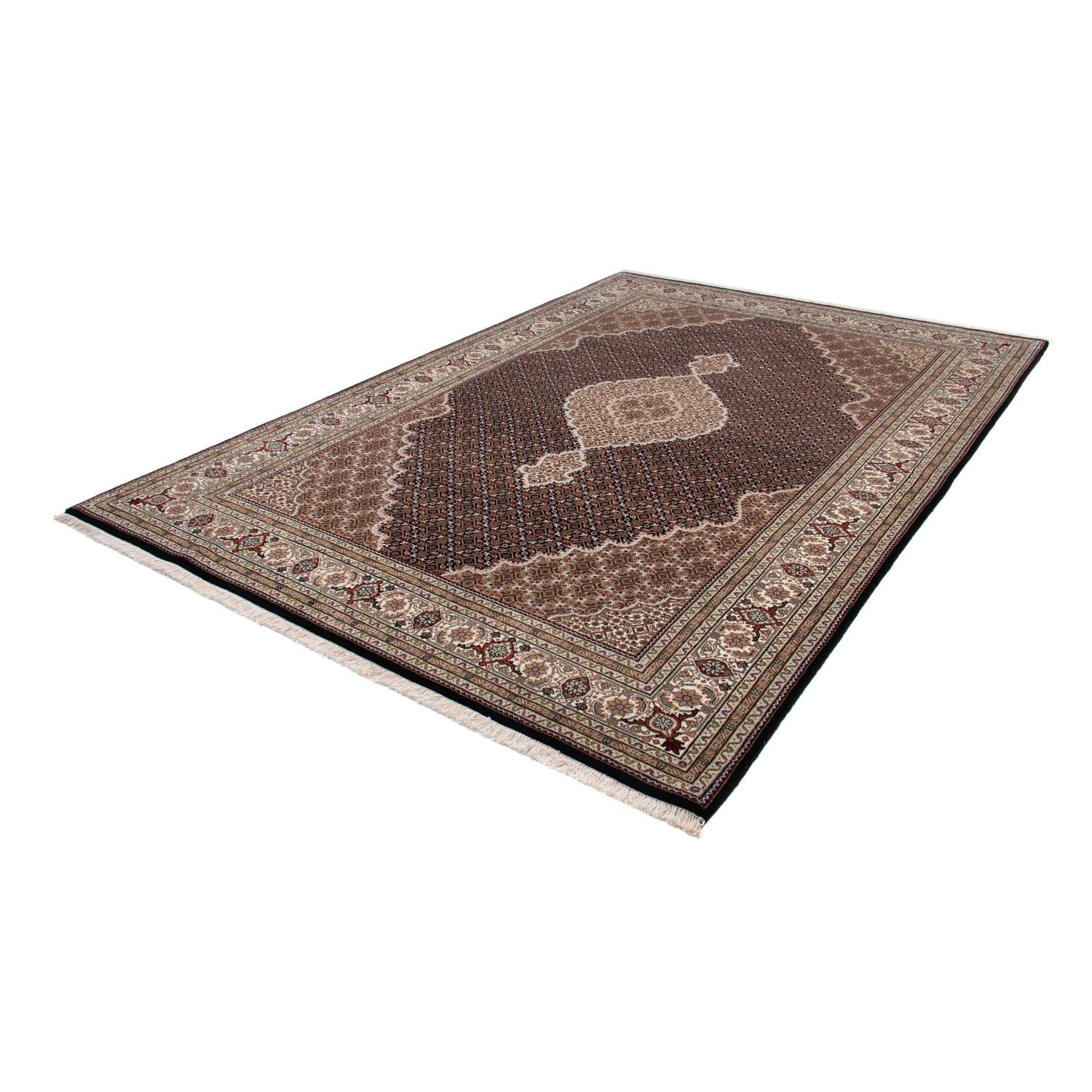 Alfombra persa - Tabriz - 300 x 201 cm - azul oscuro