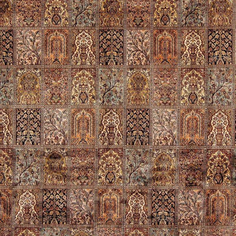 Alfombra de seda - Seda de Cachemira - 332 x 248 cm - marrón