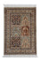 Alfombra de seda - Seda de Cachemira - 93 x 63 cm - multicolor
