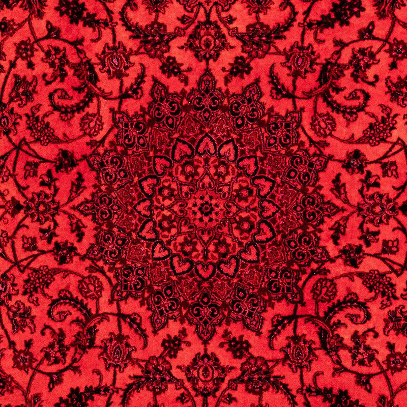 Alfombra persa - Nain - 306 x 197 cm - rojo oscuro