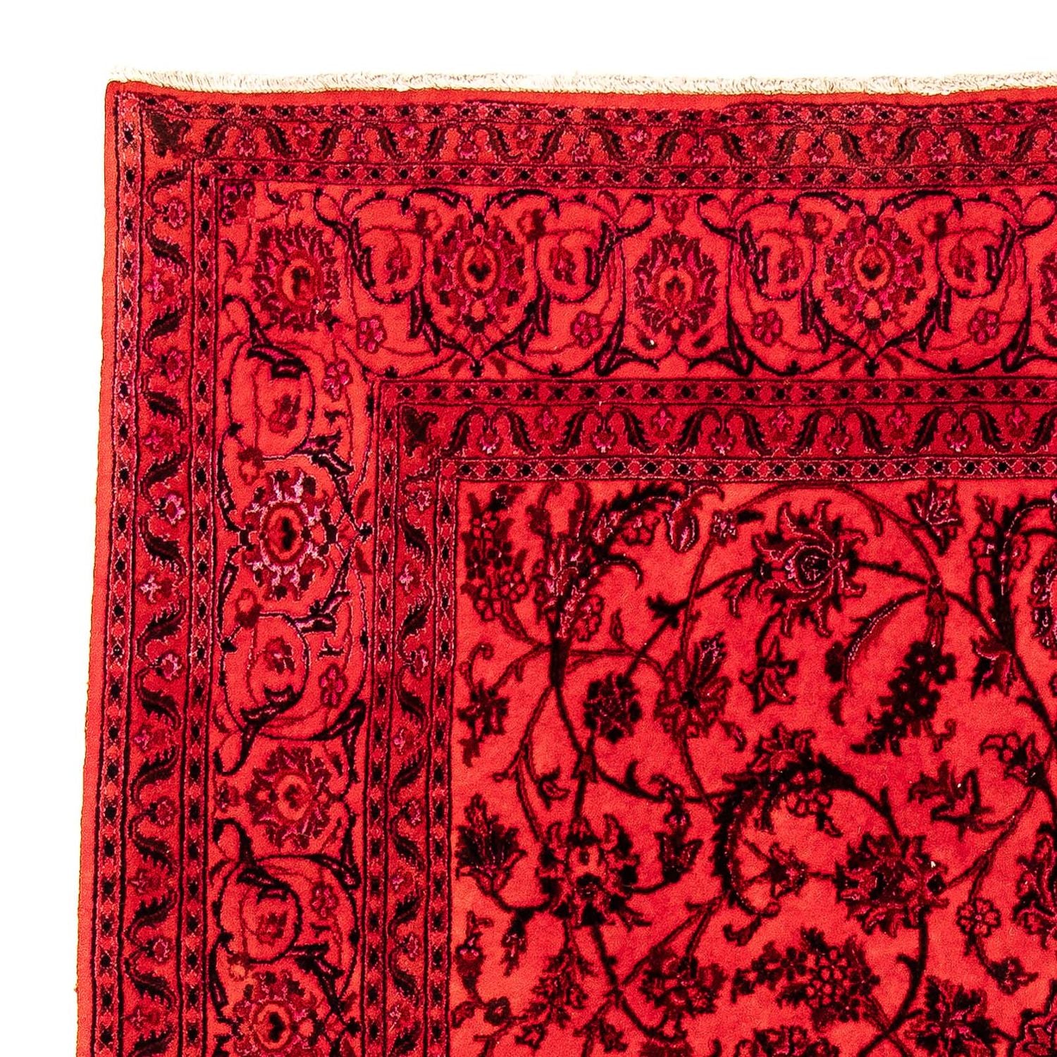 Alfombra persa - Nain - 306 x 197 cm - rojo oscuro