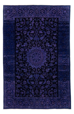 Alfombra persa - Nain - 295 x 193 cm - azul oscuro