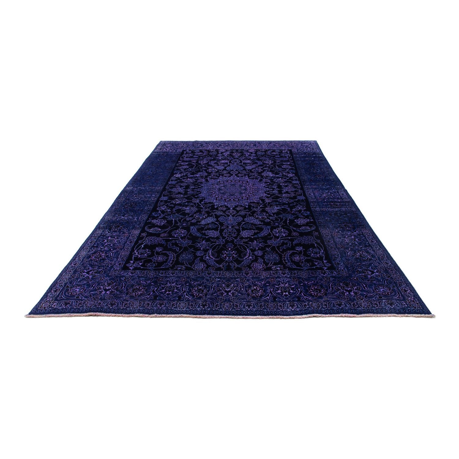 Alfombra persa - Nain - 295 x 193 cm - azul oscuro