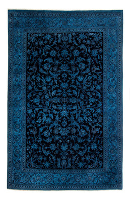 Alfombra persa - Nain - 299 x 200 cm - azul oscuro