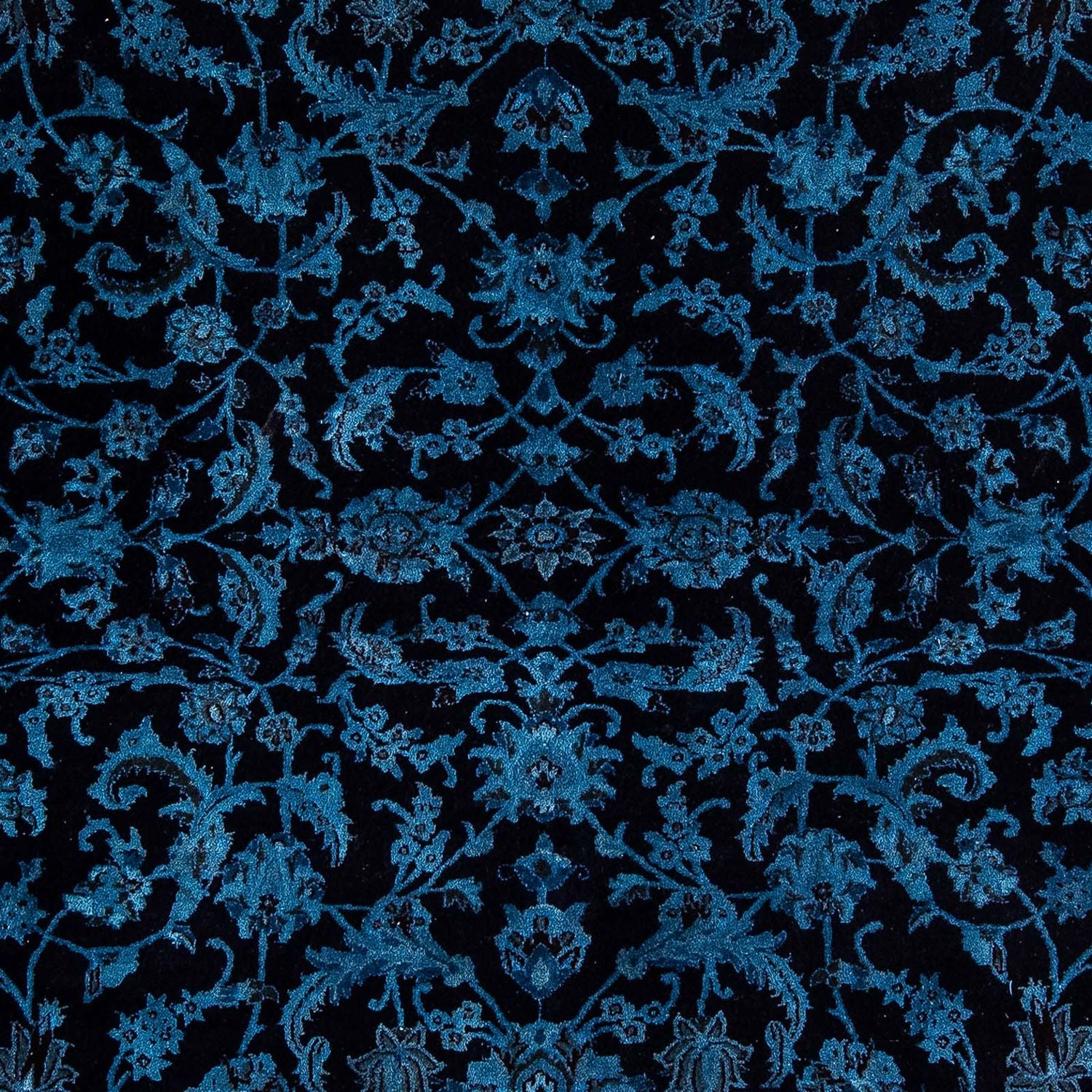 Alfombra persa - Nain - 299 x 200 cm - azul oscuro