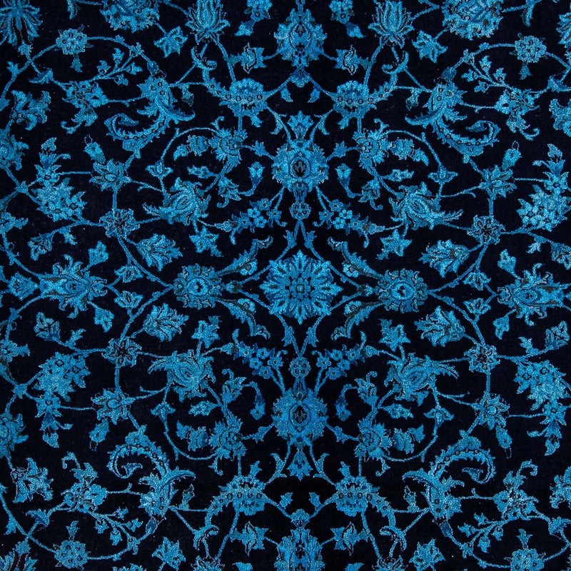 Alfombra persa - Nain - 298 x 200 cm - azul oscuro