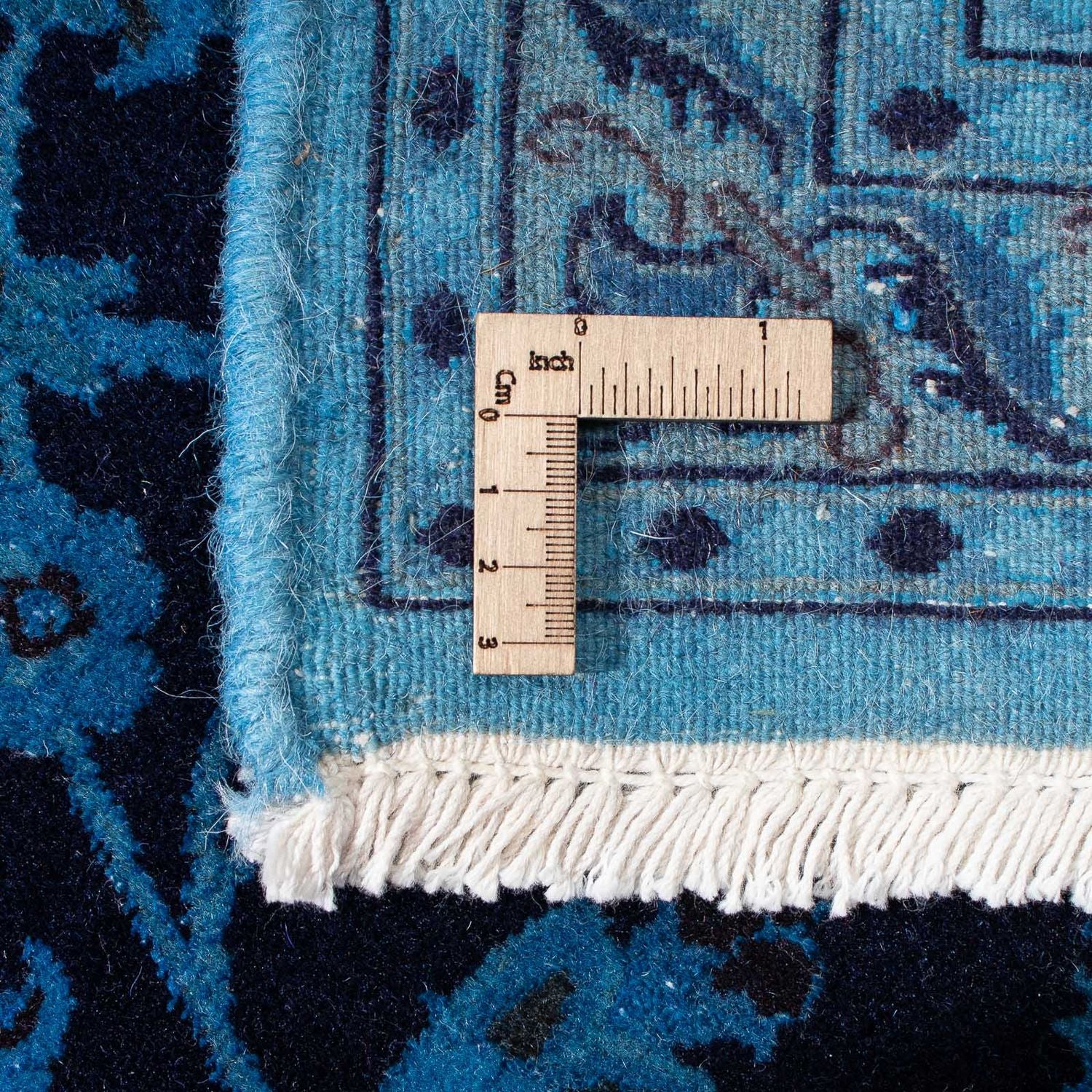 Alfombra persa - Nain - 298 x 200 cm - azul oscuro