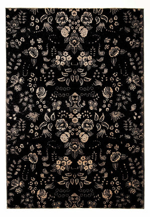 Alfombra de diseño - 301 x 212 cm - azul oscuro
