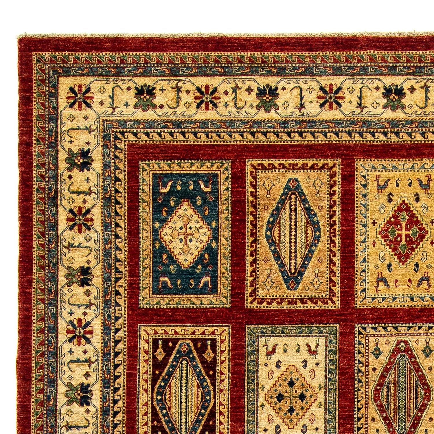 Alfombra persa - Nómada - 411 x 307 cm - rojo oscuro