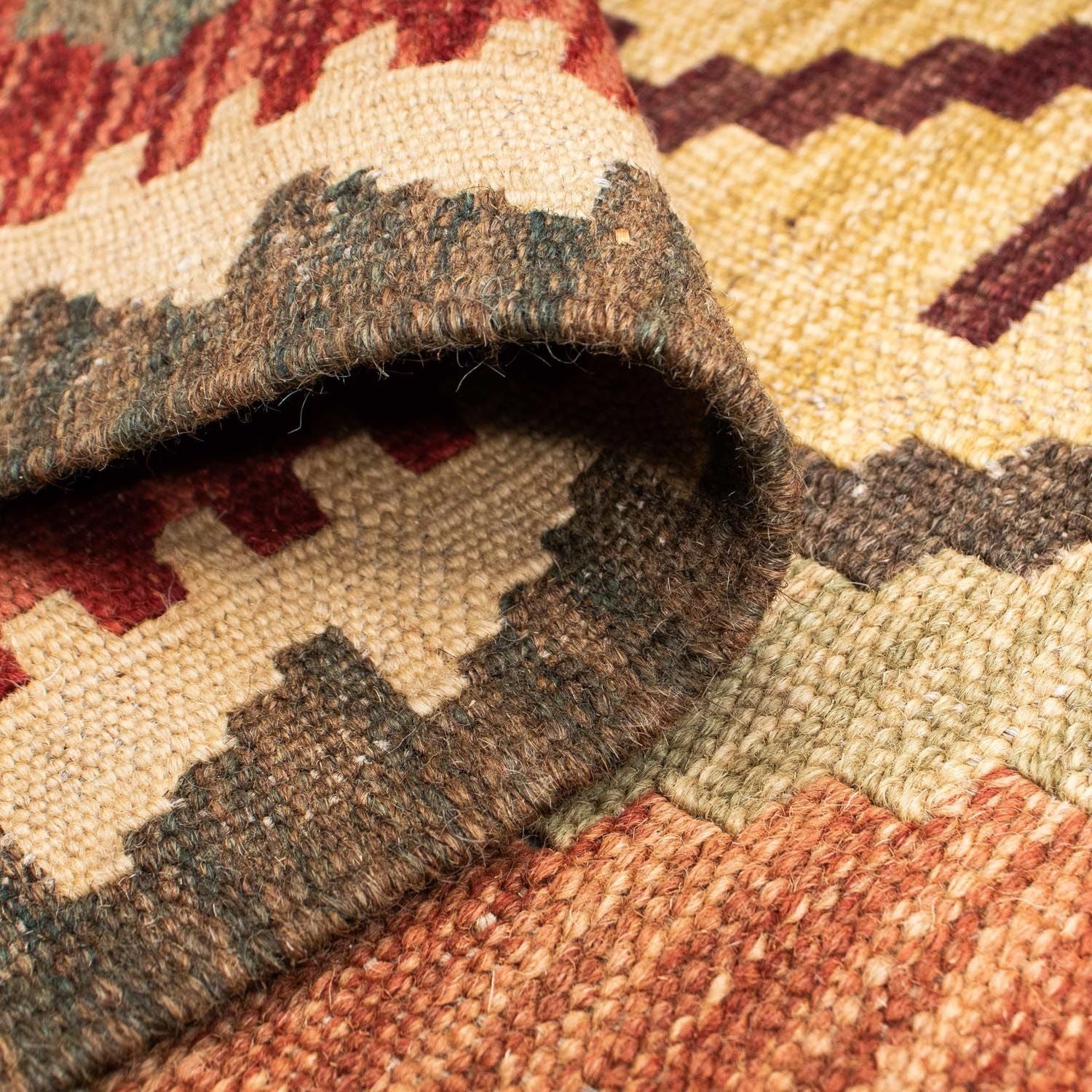 Alfombra Kelim - Oriental - 201 x 153 cm - beige