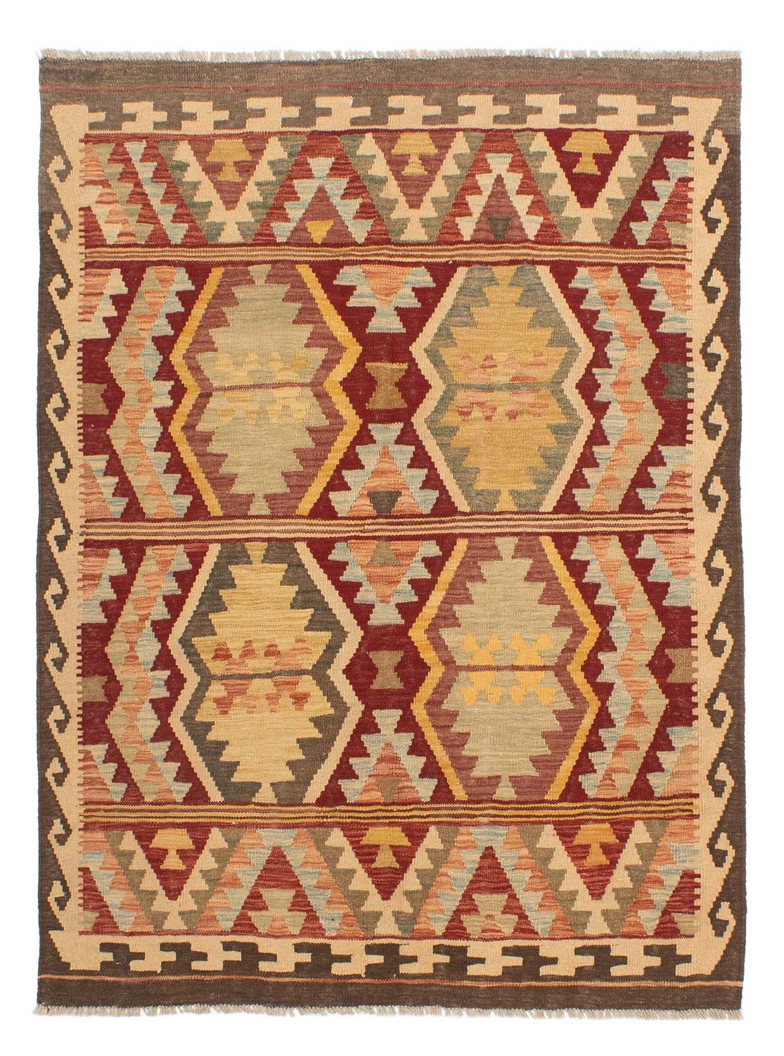 Alfombra Kelim - Splash - 190 x 145 cm - multicolor