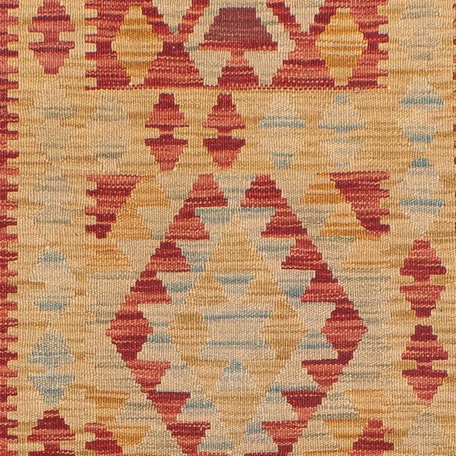 Alfombra de pasillo Alfombra Kelim - Splash - 389 x 77 cm - multicolor