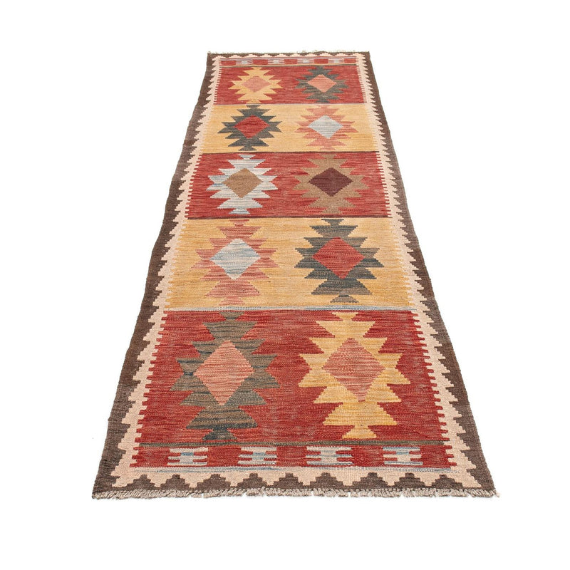 Alfombra de pasillo Alfombra Kelim - Splash - 296 x 74 cm - multicolor