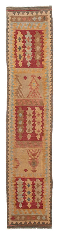 Alfombra de pasillo Alfombra Kelim - Splash - 392 x 73 cm - multicolor