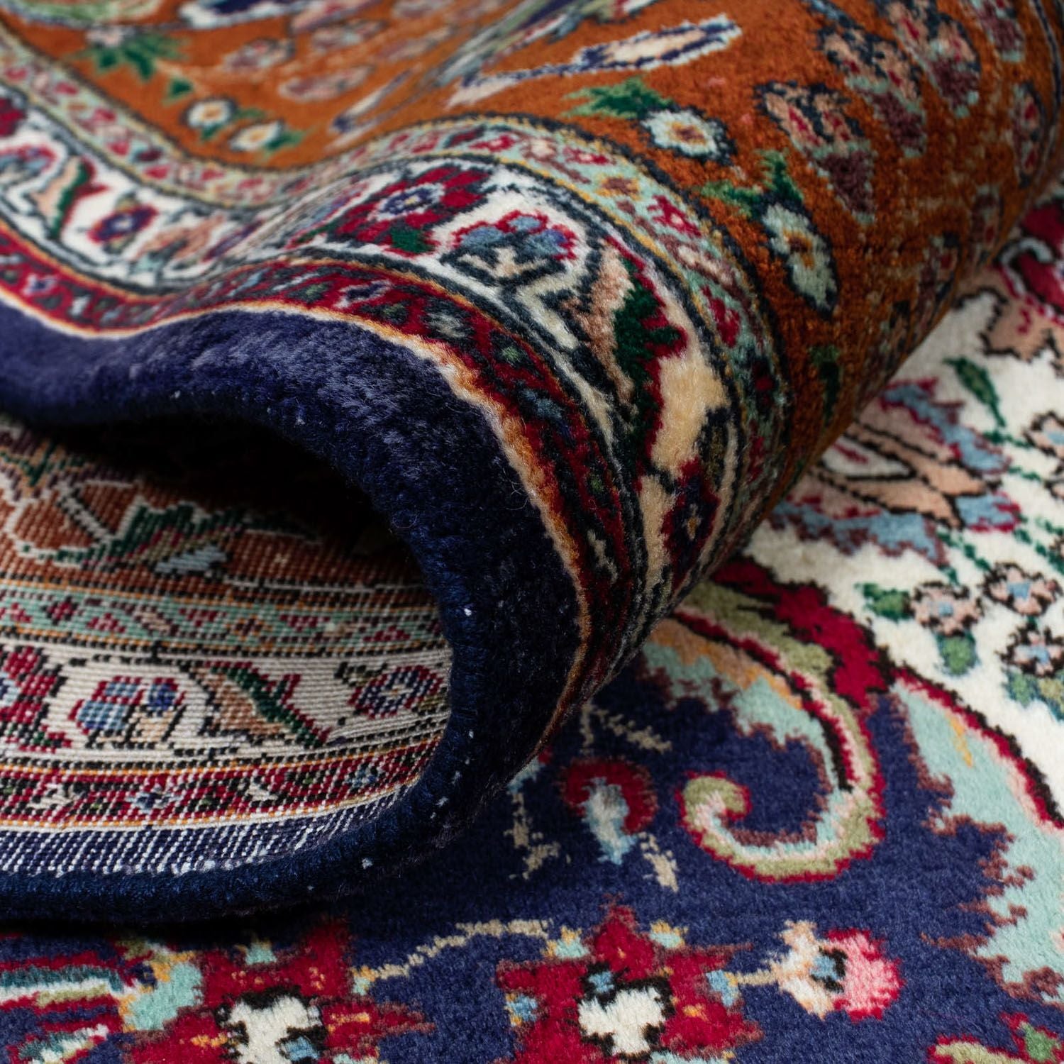 Alfombra persa - Clásica - 233 x 179 cm - azul oscuro