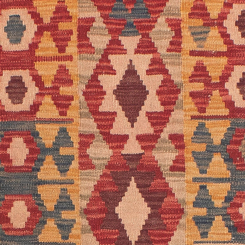 Alfombra de pasillo Alfombra Kelim - Splash - 394 x 70 cm - multicolor