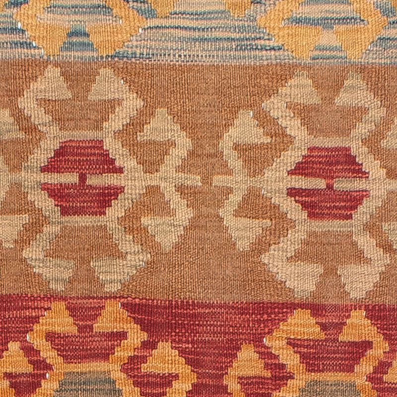 Alfombra de pasillo Alfombra Kelim - Splash - 407 x 76 cm - multicolor