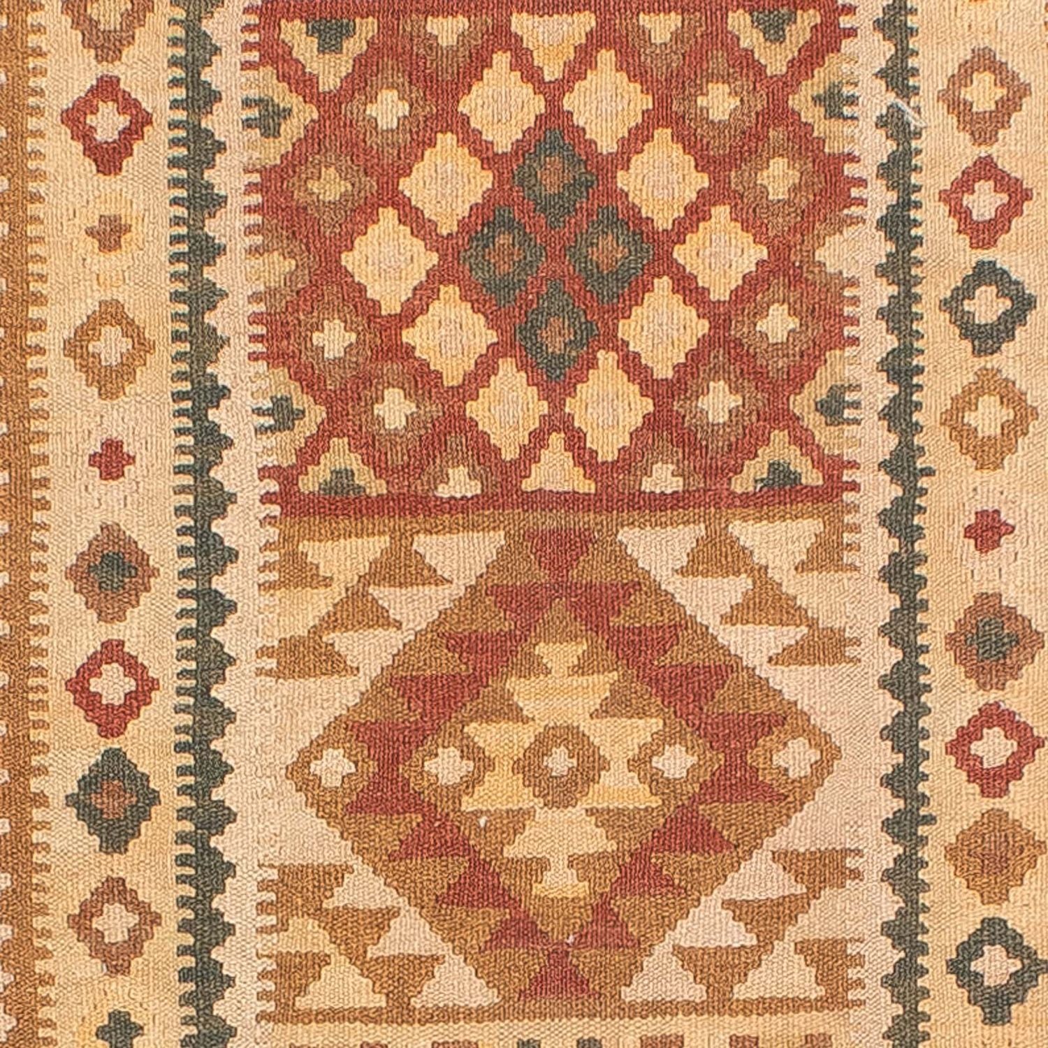 Alfombra de pasillo Alfombra Kelim - Splash - 371 x 88 cm - multicolor
