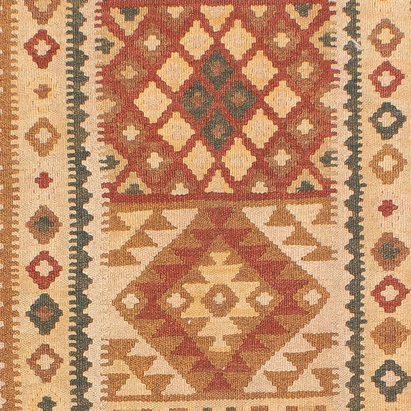 Alfombra de pasillo Alfombra Kelim - Splash - 371 x 88 cm - multicolor