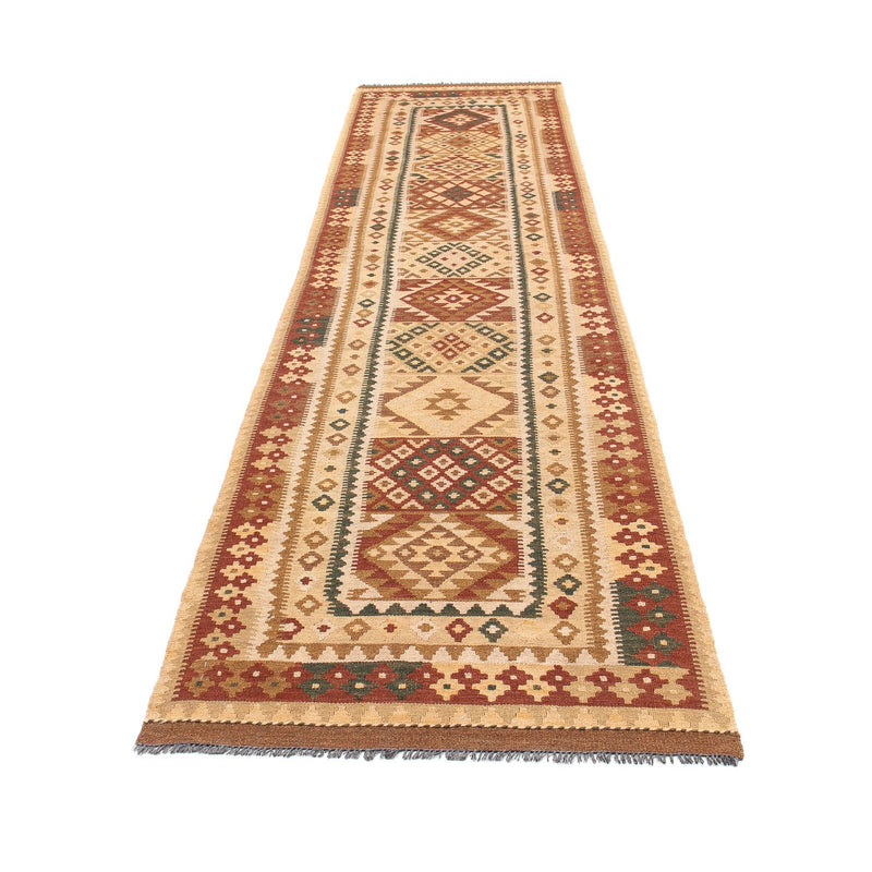 Alfombra de pasillo Alfombra Kelim - Splash - 371 x 88 cm - multicolor