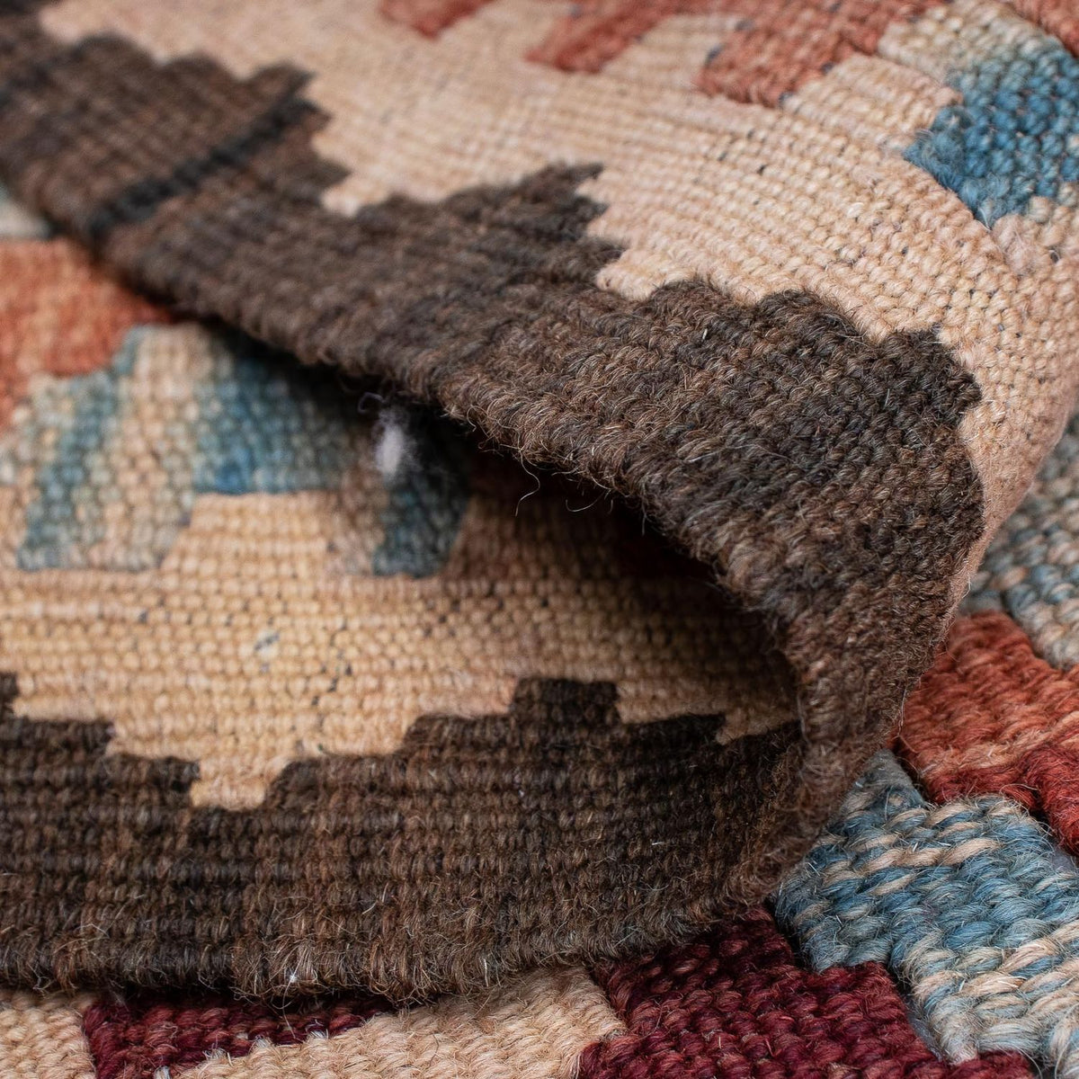 Alfombra de pasillo Alfombra Kelim - Splash - 387 x 70 cm - multicolor