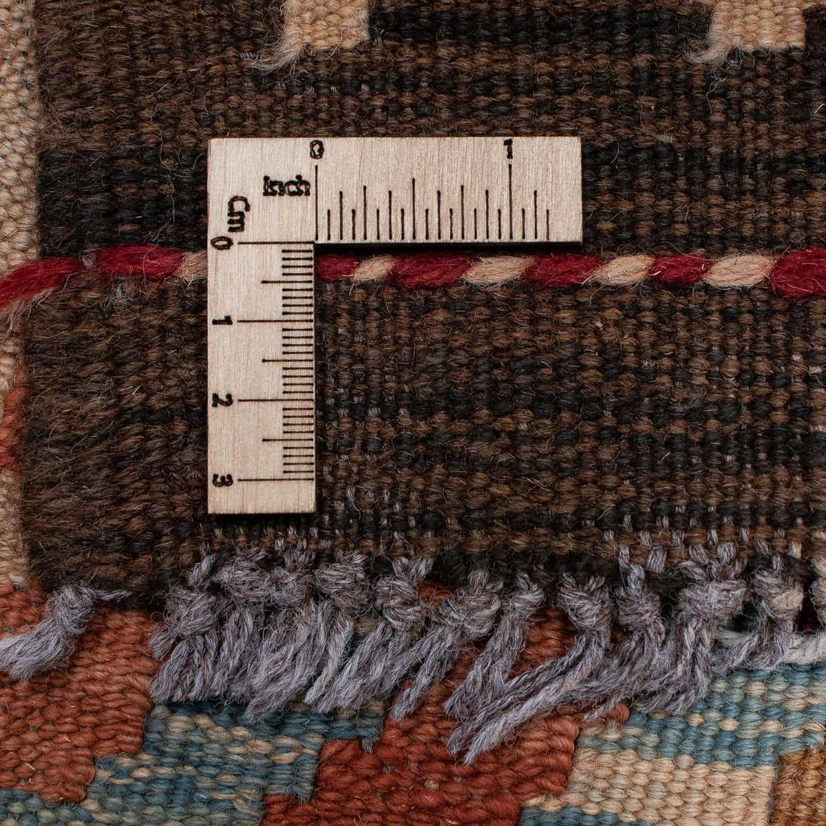 Alfombra de pasillo Alfombra Kelim - Splash - 387 x 70 cm - multicolor