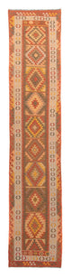 Kilim Maimene Alfombra 435x86cm - Alfombra de lana